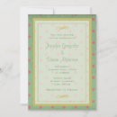 Recherche de rose vert mariage invitations Vintage