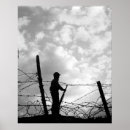 Recherche de l de la guerre posters Noir et blanc