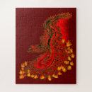 Recherche de dragon rouge puzzles Gothique