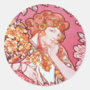 Recherche de alphonse mucha autocollants Fleurs