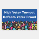 Recherche de fraude autocollants Vote