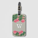 Recherche de gris et rose bagages étiquettes Monogramme
