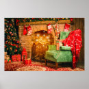Recherche de cheminée noël posters Décoration