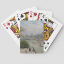 Zoek naar huizen speelkaarten Schilderij