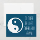 Zoek naar symbool briefkaarten Yin yang