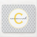 Zoek naar geel en grijs muismatten Patroon