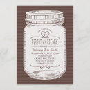 Recherche de pot de maçon anniversaire invitations Fête d'anniversaire