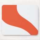 Recherche de orange et blanc tapis souris Simple