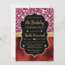 Recherche de coeur rose rouge invitations Fête d'anniversaire