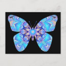 Recherche de papillon turquoise cartes postales Bleu