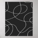 Recherche de modern shapes posters Black and white