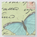 Recherche de papillon bleu dessous de verres Insecte