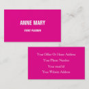 Recherche de fuchsia rose cartes visite Pour elle