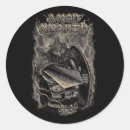 Recherche de crâne métallique autocollants Rocher