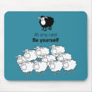 Recherche de moutons noirs tapis souris Blanc