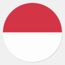 Recherche de drapeau indonésien autocollants Pays