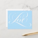 Recherche de coeur bleu cartes postales Script