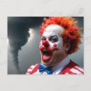 Zoek naar grappige clown briefkaarten Raar