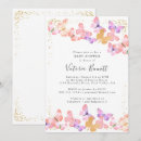 Recherche de papillons baby shower invitations Élégant