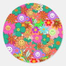 Recherche de motif hippie autocollants Flower