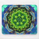 Recherche de mandala vert tapis souris Fleur