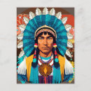 Recherche de amérindien cartes postales Chef