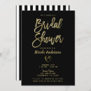 Recherche de stripe bridal shower invitations Élégant