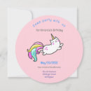 Recherche de drôle anniversaire invitations Licorne