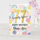 Recherche de soixante dix ans vœux cartes Élégant