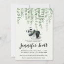 Recherche de panda baby shower invitations Aquarelle