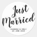 Recherche de juste mariés autocollants Mariée