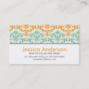 Recherche de damassé mini cartes visite Simple