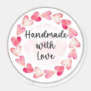 Zoek naar mooie liefde stickers Handgemaakt met liefde