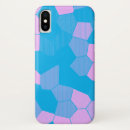 Recherche de hexagones iphone coques Bleu