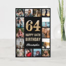 Recherche de 64 ans anniversaire cartes Soixante quatrième