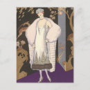 Recherche de robe vintage cartes postales Illustration