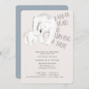 Recherche de blue bear baby shower invitations Bleu