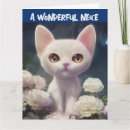 Recherche de blanche de chat vœux cartes Drôle