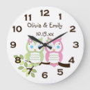 Recherche de hibou rose horloges Pour enfants