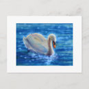 Recherche de peinture de cygne cartes postales Oiseau