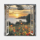 Recherche de vue de fenêtre magnets Paysage