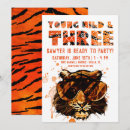 Recherche de tigre orange invitations Fête
