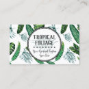 Recherche de tropical feuillage cartes visite Aquarelle