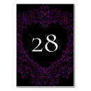 Recherche de halloween mariage table cartes Violet