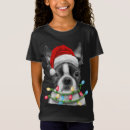 Recherche de boston terrier christmas tshirts Arbre de noël