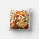 Recherche de panda roux coussins Rouge