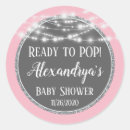 Zoek naar pop stickers Roze baby shower