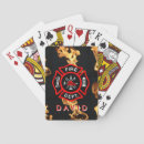 Zoek naar emblemen speelkaarten Brandweerman