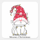 Recherche de chat père noël autocollants Mignon