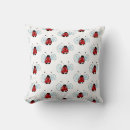 Recherche de dessin coccinelle coussins Rouge